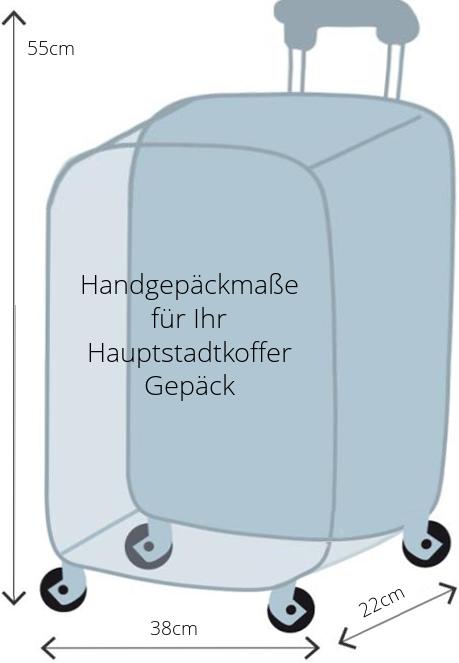 Hauptstadtkoffer - Wedding Spinner 55cm cyanblau (122331698) als Handgepäck?